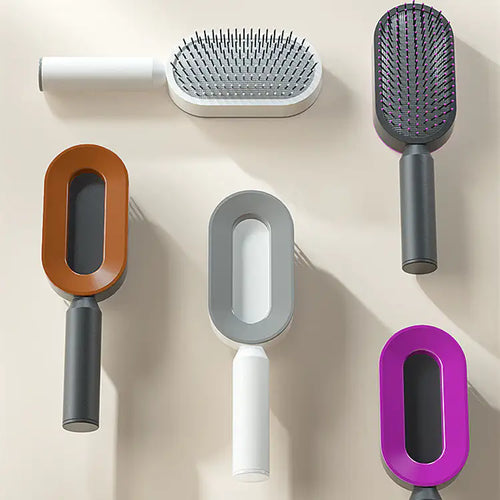 Lumera Self-Cleaning Hairbrush self-cleaning mechanism